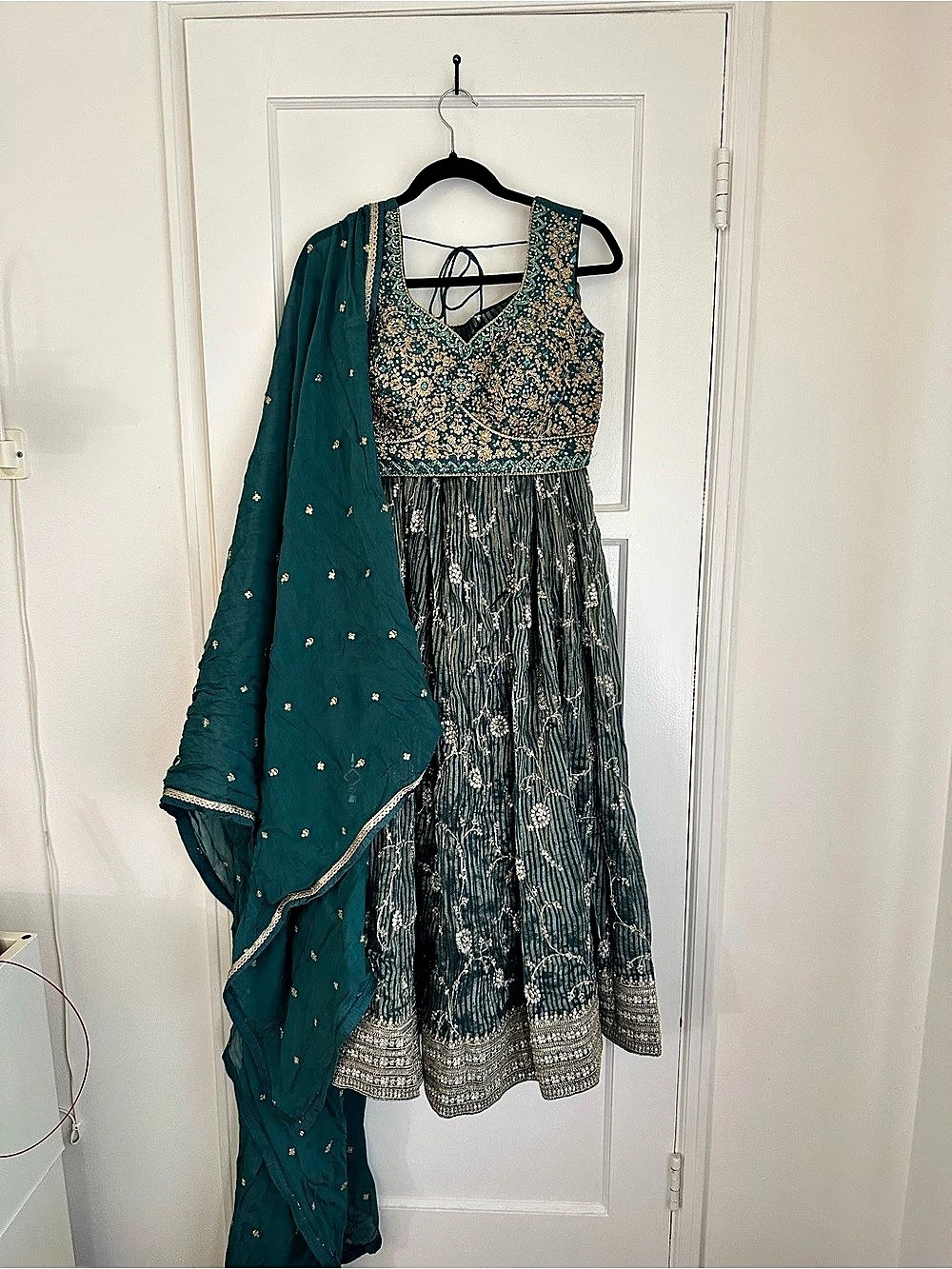 Embroidered Teal Lehenga Like New